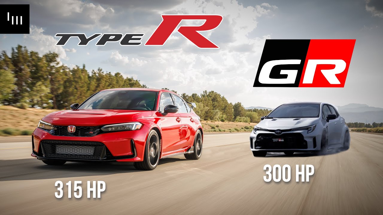 Xe Honda Civic Type R vs Toyota Corolla Altis GR 2023